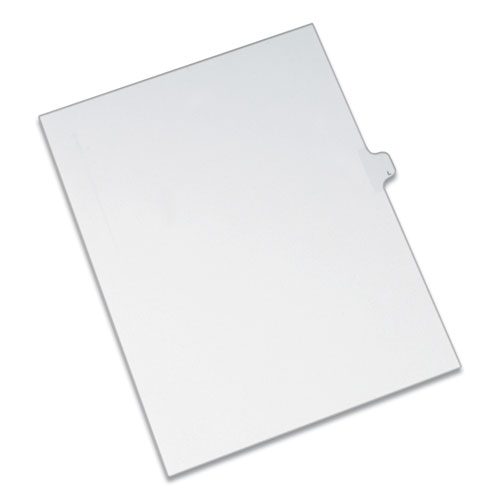 PREPRINTED LEGAL EXHIBIT SIDE TAB INDEX DIVIDERS, ALLSTATE STYLE, 26-TAB, L, 11 X 8.5, WHITE, 25/PACK