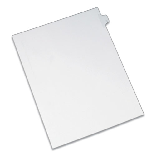 PREPRINTED LEGAL EXHIBIT SIDE TAB INDEX DIVIDERS, ALLSTATE STYLE, 26-TAB, C, 11 X 8.5, WHITE, 25/PACK