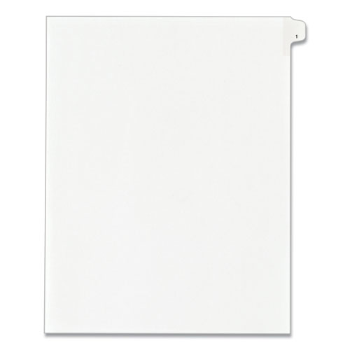 PREPRINTED LEGAL EXHIBIT SIDE TAB INDEX DIVIDERS, ALLSTATE STYLE, 10-TAB, 1, 11 X 8.5, WHITE, 25/PACK