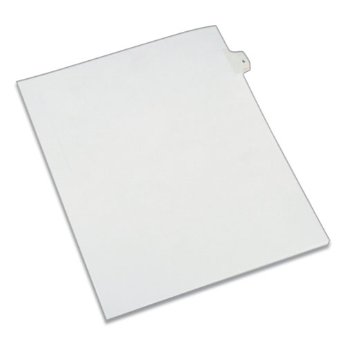 PREPRINTED LEGAL EXHIBIT SIDE TAB INDEX DIVIDERS, ALLSTATE STYLE, 10-TAB, 5, 11 X 8.5, WHITE, 25/PACK