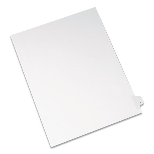 PREPRINTED LEGAL EXHIBIT SIDE TAB INDEX DIVIDERS, ALLSTATE STYLE, 26-TAB, Y, 11 X 8.5, WHITE, 25/PACK
