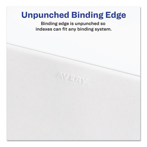 PREPRINTED LEGAL EXHIBIT SIDE TAB INDEX DIVIDERS, ALLSTATE STYLE, 26-TAB, Y, 11 X 8.5, WHITE, 25/PACK
