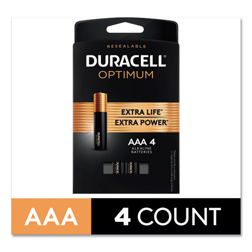 Image of Optimum Alkaline AAA Batteries, 4/Pack