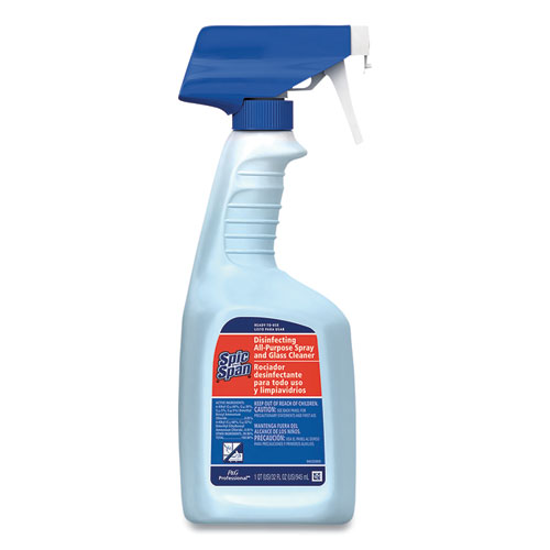 Image of Disinfecting All-Purpose Spray and Glass Cleaner, Fresh Scent, 32 oz Spray Bottle, 6/Carton