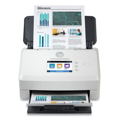 ScanJet Enterprise Flow N7000 snw1 Sheet-Feed Scanner, 600 dpi Optical Resolution, 80-Sheet Duplex Auto Document Feeder