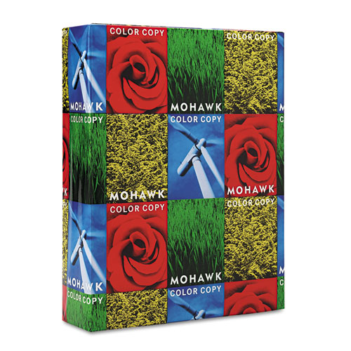 Mohawk Color Copy Recycled Paper, 94 Bright, 28 lb Bond Weight, 8.5 x 11, PC White, 500/Ream
