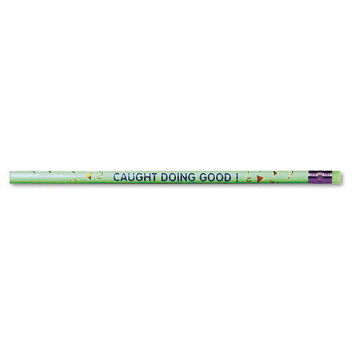 Caught Doing Good Recognition Pencil, HB (#2), Black Lead, Green Barrel, Dozen | by Plexsupply