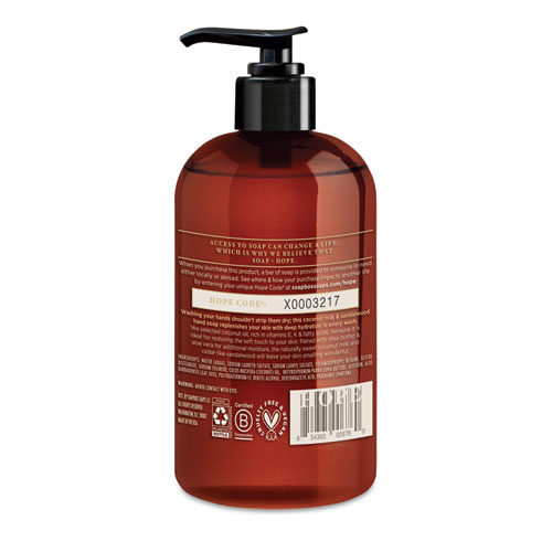 Image of Hand Soap, Coconut Milk and Sandalwood, 12 oz Pump Bottle, 3/Box