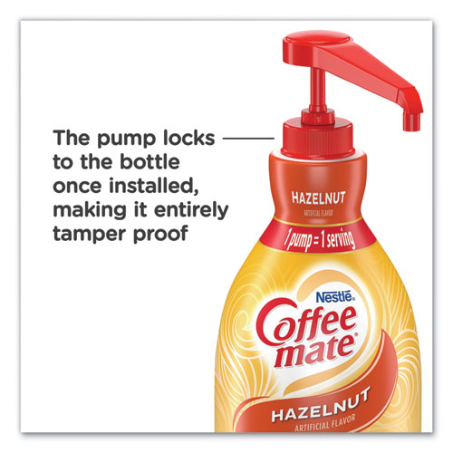 Image of Coffee Mate® Liquid Coffee Creamer, Hazelnut, 1.5 Liter Pump Bottle, 2/Carton