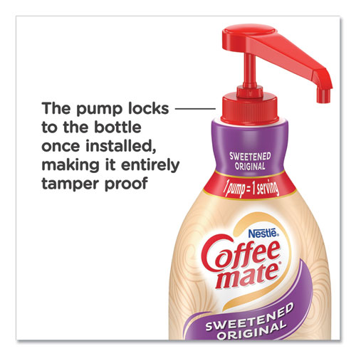 Image of Coffee Mate® Liquid Coffee Creamer, Sweetened Original, 1.5 Liter Pump Bottle, 2/Carton