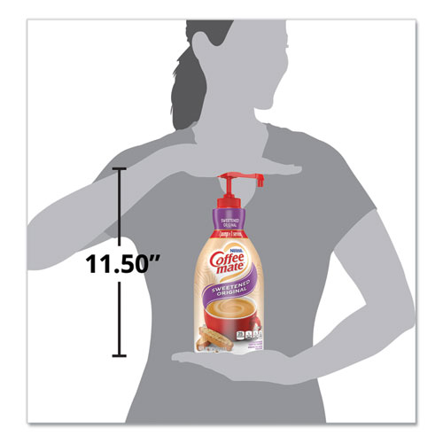 Image of Liquid Coffee Creamer, Sweetened Original, 1.5 Liter Pump Bottle, 2/Carton