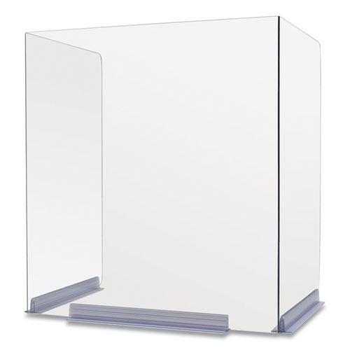 CLASSROOM BARRIERS, 22 X 16 X 24, POLYCARBONATE, CLEAR, 4/CARTON