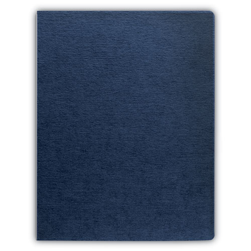Image of Fellowes® Expressions Linen Texture Presentation Covers For Binding Systems, Navy, 11.25 X 8.75, Unpunched, 200/Pack