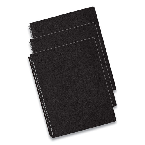 Fellowes® Classic Grain Texture Binding System Covers, 11 x 8.5, Navy, 50/Pack