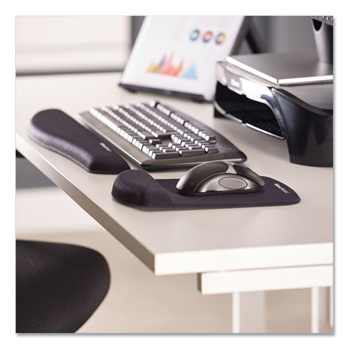 Image of Fellowes® Plushtouch Keyboard Wrist Rest, 18.12 X 3.18, Black