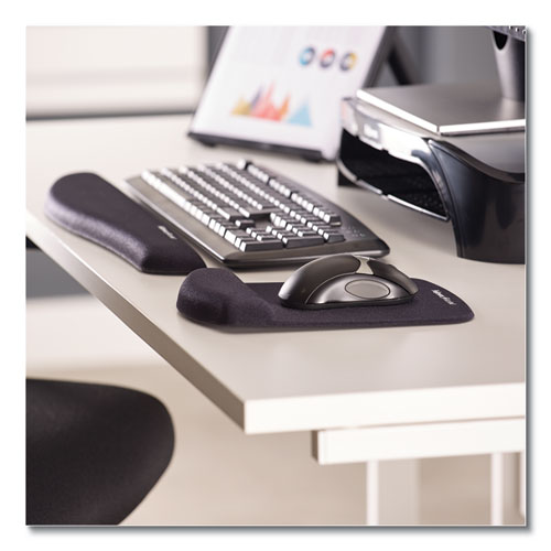 Image of Fellowes® Plushtouch Keyboard Wrist Rest, 18.12 X 3.18, Graphite