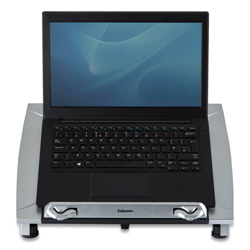 Image of Fellowes® Office Suites Laptop Riser Plus, 15.06" X 10.5" X 6.5", Black/Silver, Supports 10 Lbs