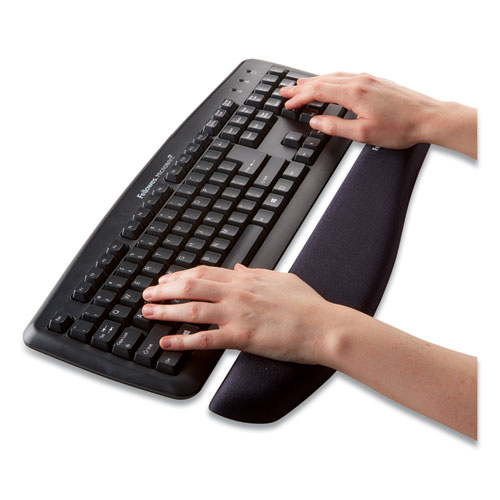 PlushTouch Keyboard Wrist Rest, 18.12 x 3.18, Graphite