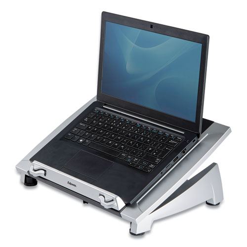 Office Suites Laptop Riser Plus, 15.06" x 10.5" x 6.5", Black/Silver, Supports 10 lbs