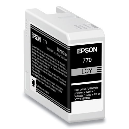 T770920 (T770) UltraChrome PRO10 Ink, 25 mL, Light Gray