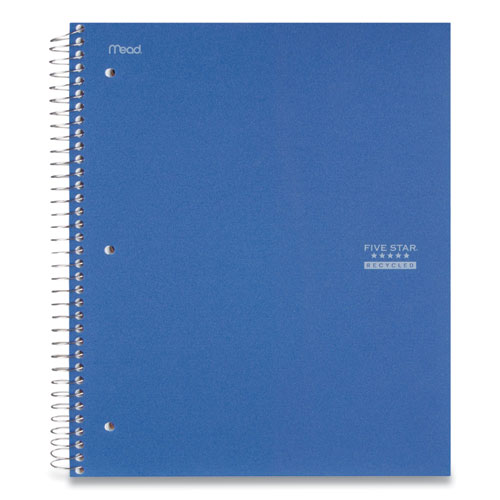 Recycled Wirebound Notebook, Medium/College Rule, Assorted Colors, 11 x 8.5, 100 Sheets