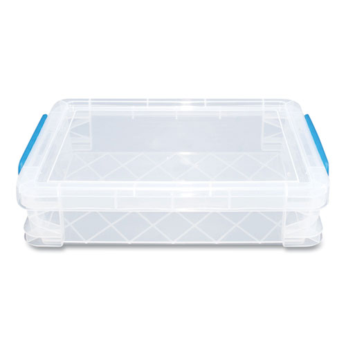 Image of Advantus Super Stacker File And Document Box, Letter Files, 10.5 X 14.5 X 3.38, Translucent White