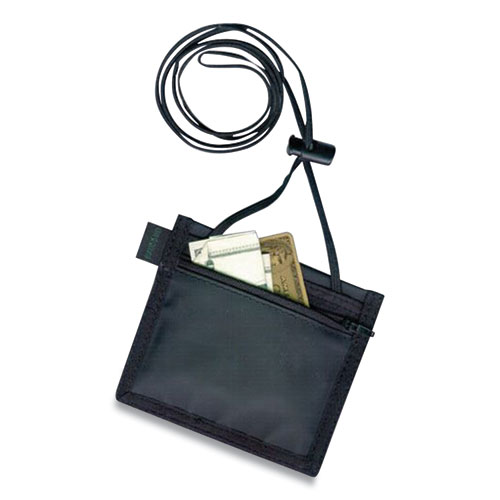 Image of ID Neck Pouch, Horizontal, 4.5 x 3.5, Black