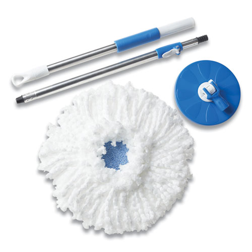 Spin Dry Mop, White Cloth Head