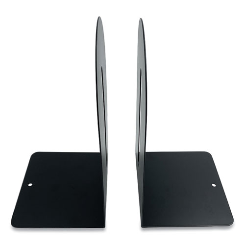 Steel Bookends, Fashion Style, 4.75 x 5.5 x 9, Black