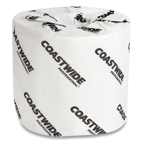 Coastwide Professional™ 2-Ply Standard Toilet Paper, Septic Safe, White, 500 Sheets/Roll, 96 Rolls/Carton