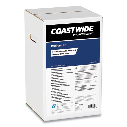 Image of Coastwide Professional™ Radiance Powdered Laundry Detergent, Citrus Violet Scent, 50 Lb Box