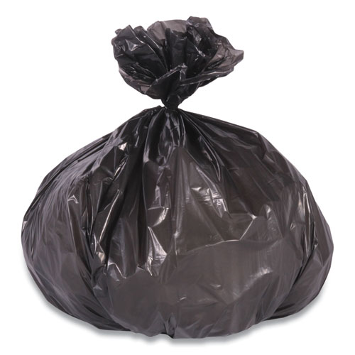 Pack of 25 Black Trash Bags 38x60 Thickness 17 Mic Low Density