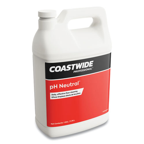 Image of Coastwide Professional™ Ph Neutral Daily Floor Cleaner Concentrate, Strawberry Scent, 1 Gal Bottle, 4/Carton