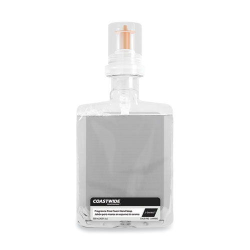 J-Series Foam Hand Soap, Fragrance-Free, 1,200 mL Refill, 2/Carton