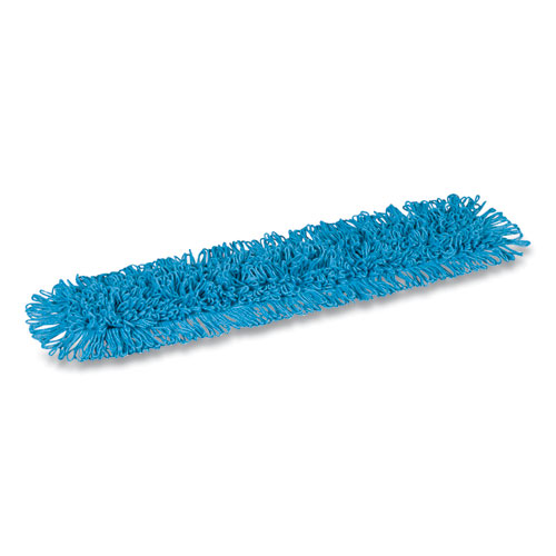 Image of Coastwide Professional™ Looped-End Dust Mop Head, Cotton, 36 X 5, Blue