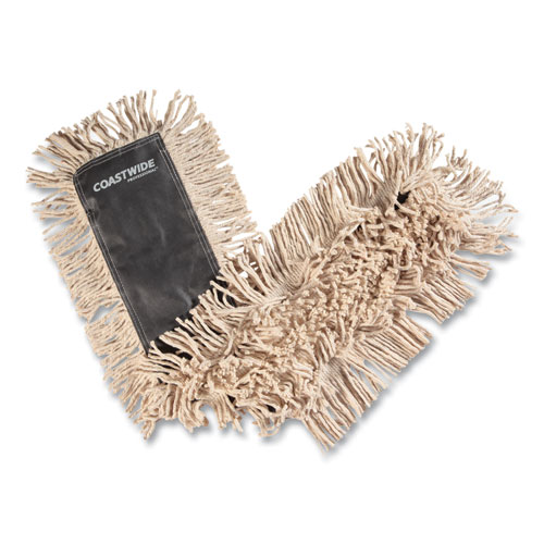 Image of Cut-End Dust Mop Head, Economy, Cotton, 36 x 5, White