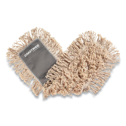 Image of Cut-End Dust Mop Head, Cotton, 24 x 5, White