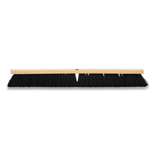 Tampico Push Broom Head, Black Bristles, 24"