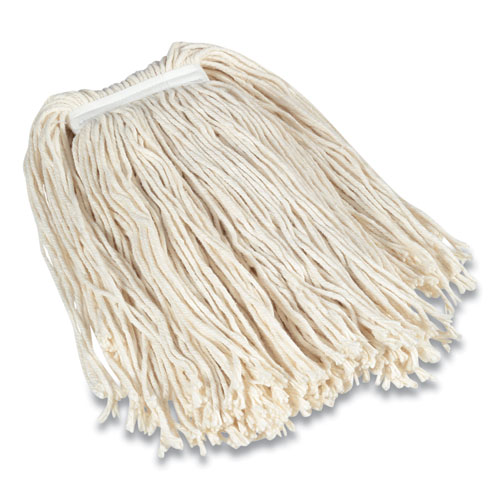 Image of Cut-End Wet Mop Head, Cotton, #32, 1" Headband, White