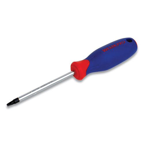 Straight-Handle Cushion-Grip Screwdriver, S2 Square Tip, 4" Shaft