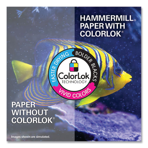 Image of Premium Color Copy Print Paper, 100 Bright, 3-Hole, 28 lb Bond Weight, 8.5 x 11, Photo White, 500 Sheets/Ream, 8 Reams/Carton