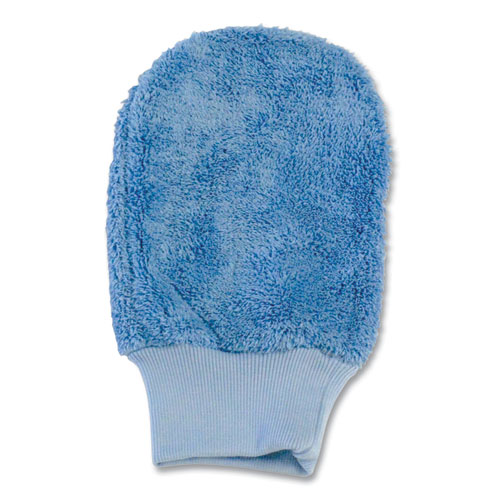 Image of Microfiber Mitt without Thumb, Blue, 5" x 10"