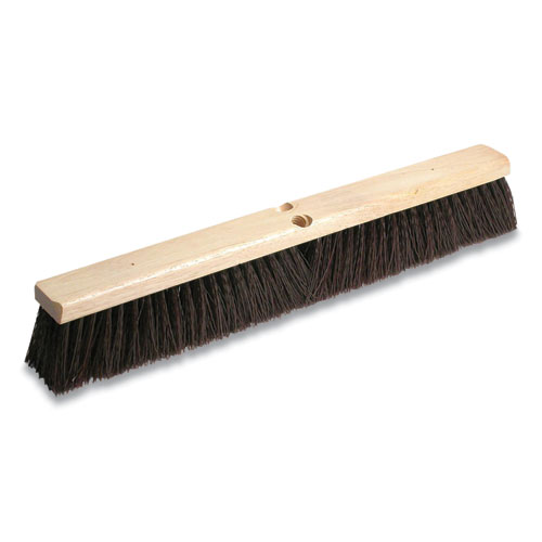 Polypropylene Push Broom Head, 3" Maroon Bristles, 36" Brush