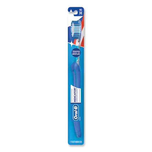 Indicator Contour Clean Soft Toothbrush, Blue