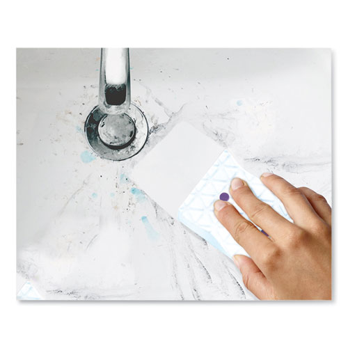 Magic Eraser Bathroom Scrubber, 4.6 x 2.3, White, 4/Pack