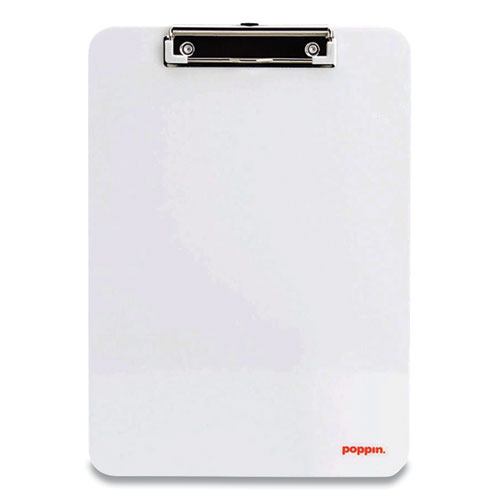 Plastic Clipboard, Holds 8.5 x 11 Sheets, White