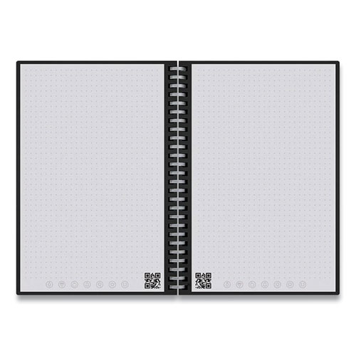 Wave Smart Reusable Notebook, Dotted Rule, Blue Cover, (40) 9.5 x 8.5 Sheets