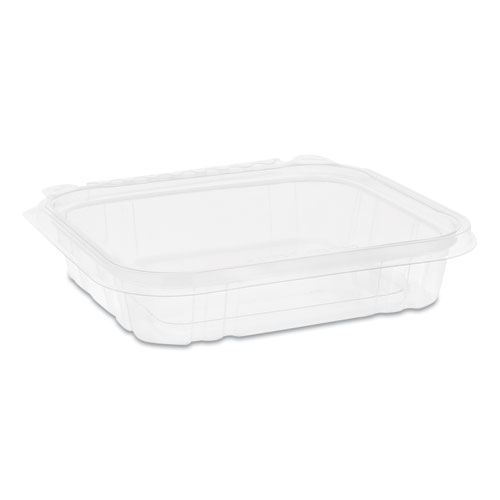 EARTHCHOICE TAMPER EVIDENT DELI CONTAINER, 16 OZ, 7.25 X 6.38 X 1, 1-COMPARTMENT, CLEAR, 240/CARTON