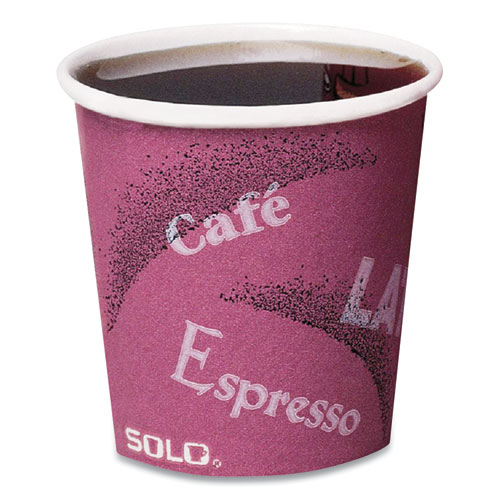 Solo Polycoated Hot Paper Cups 4 oz White