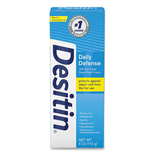 Daily Defense Baby Diaper Rash Cream with Zinc Oxide, 4 oz Tube